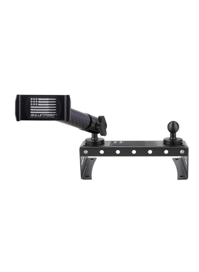 Bulletpoint Metal Dash Mount Phone Holder Compatible with 2015-2020 Ford F150 & 2017-2022 F250/F350 Super Duty - Dual 20mm Ball Dash F150 Phone Mount (13th Generation) - Image 1